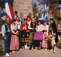 1992 Fotoshooting mit Chilenen in Peru